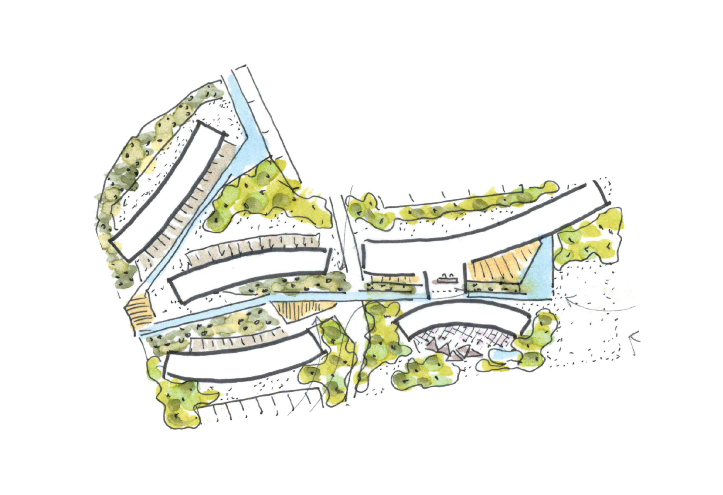 meeting on the village green landscape plan | Cambridge architects CDC Studio