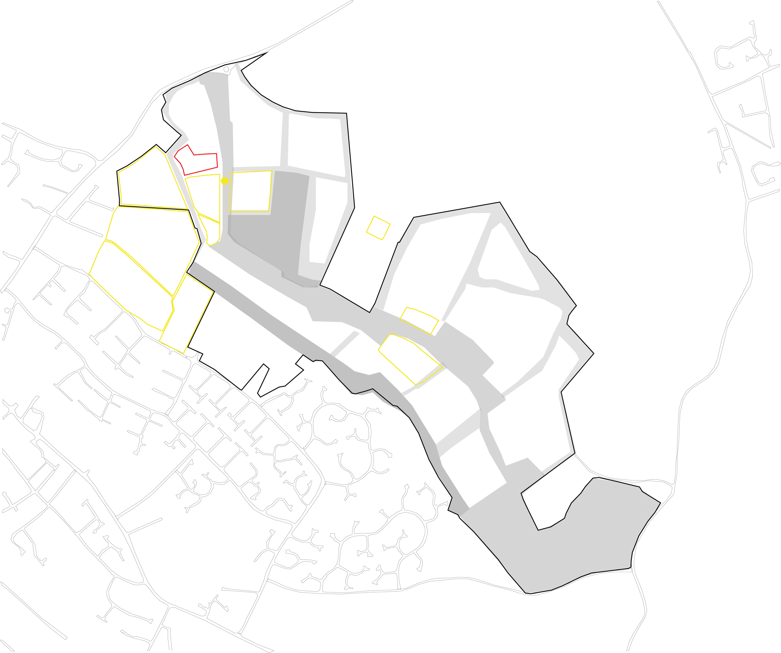 Site Analysis diagram showing local sites of importance | Cambridge architects CDC Studio