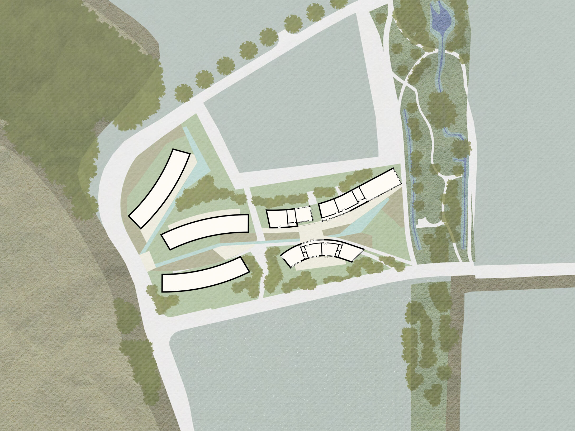 meeting on the village green site plan | Cambridge architects CDC Studio