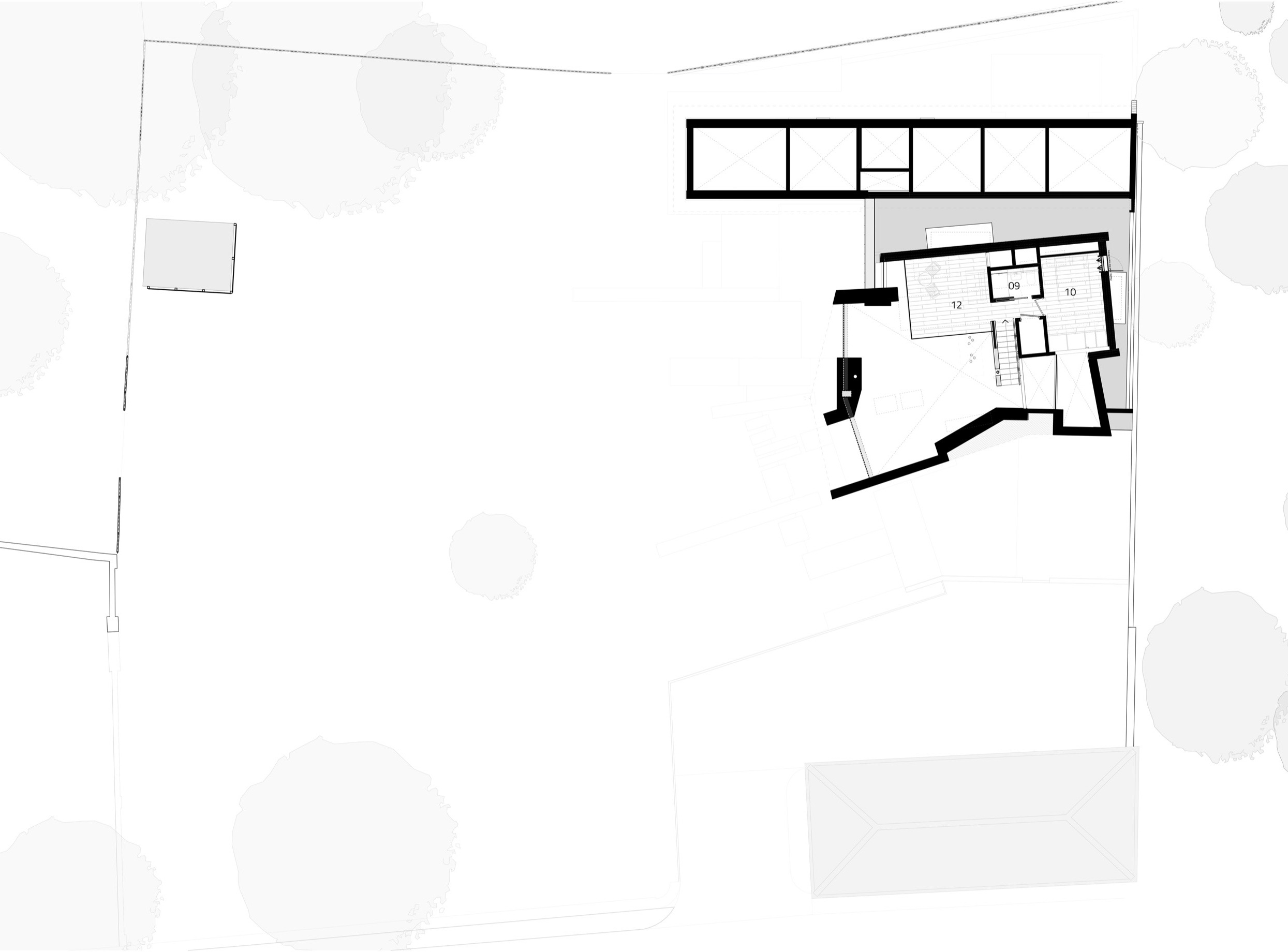 Architecture first floor plan drawing of house | cdc studio cambridge architects