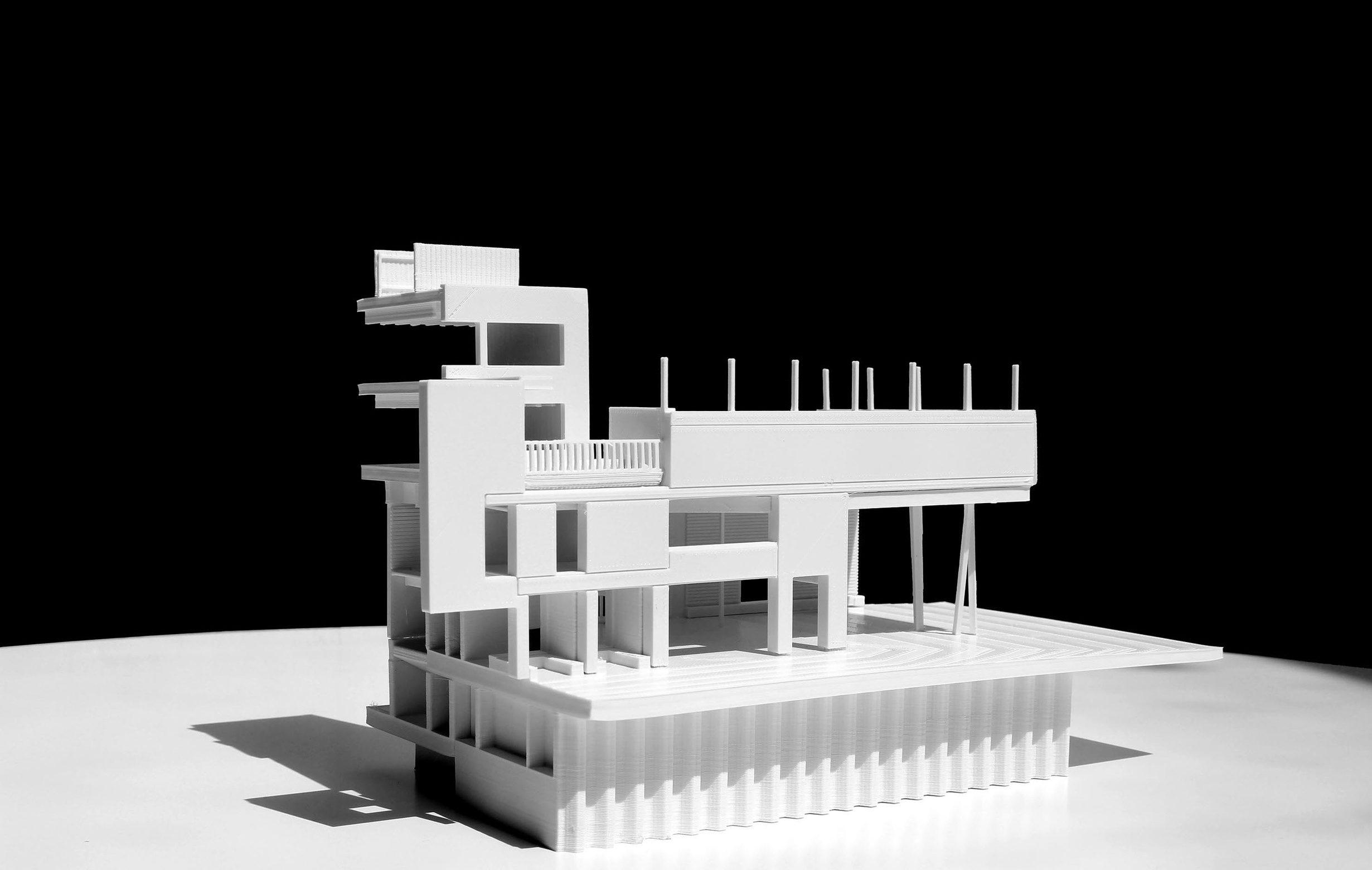 3d printed model of sports learning school | CDC Studio Cambridge architects